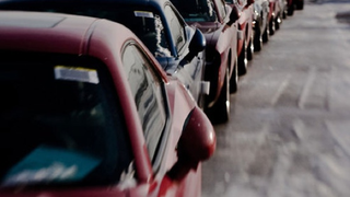 Surplus Dodge Challengers Stored At Old Canadian Military Base